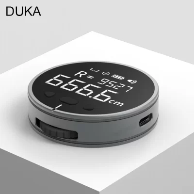 DUKA ATuMan Little Q Régua Eletrônica 8 em 1 Telêmetro Digital Fita Métrica Mini Ferramenta de Medição de Rolamento para Curvo Plano