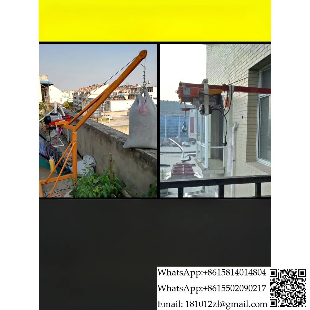Grua de elevação pequena elétrica para uso doméstico, controle remoto, sem fio, 1, 0, 1.5 Ton - Image 6