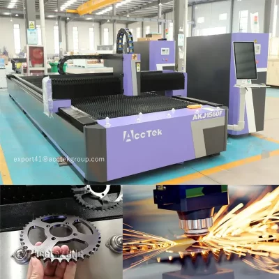 Preço da máquina de corte de metal a laser CNC Máquina de corte a laser de fibra de grande formato 1530 1540 1560