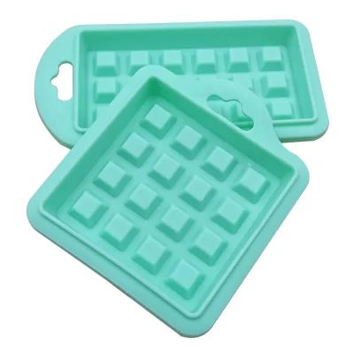 Molde de waffle de silicone de qualidade alimentar diy molde de bolo antiaderente conjunto de molde de cozimento de silicone cozinha bakeware waffle maker