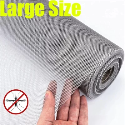 70/80/90/100/120/150*250cm Anti Mosquito Window Screen Large Size Breathable Mesh Balcony Windows Dust-proof Net No Affect Light