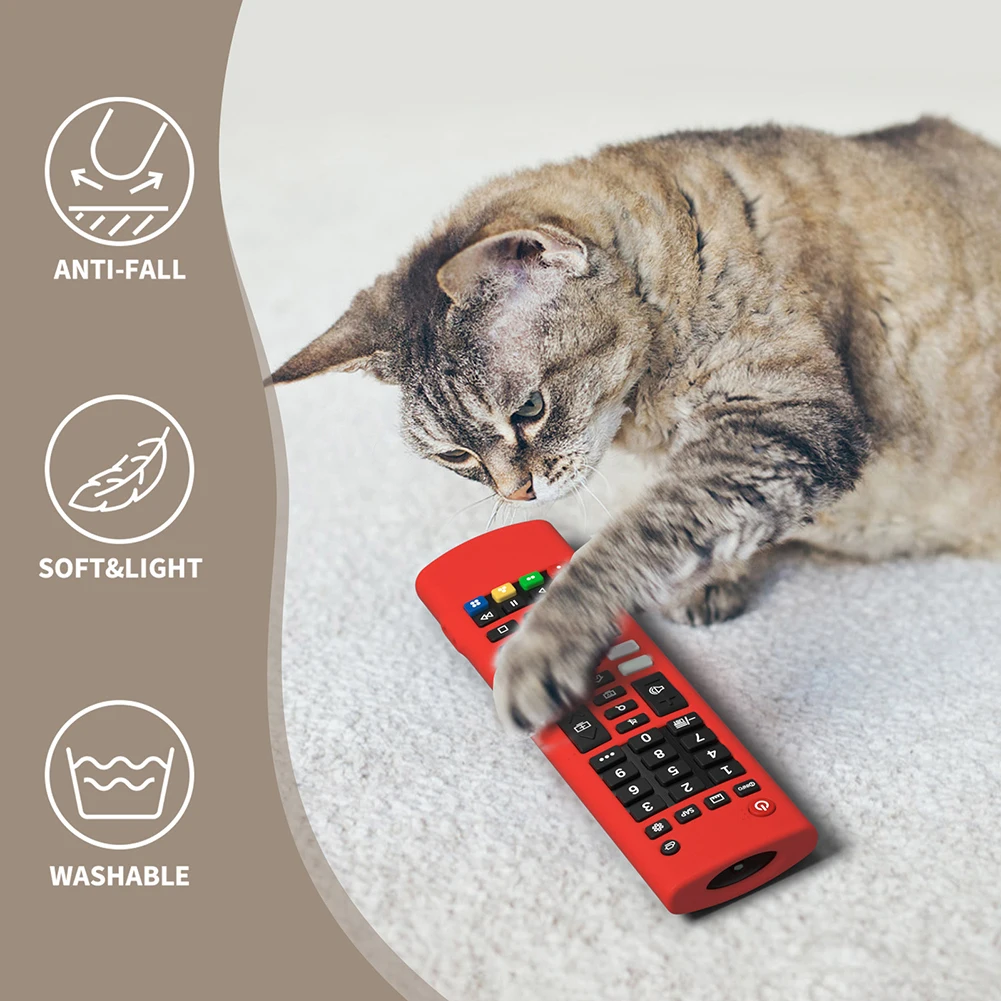 Capa protetora de silicone para LG TV Remote, Anti-Slip, Shockproof, Substituição da tampa remota, AKB75095307, AKB76040302 - Image 3