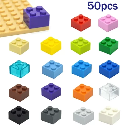Bricks 2x2 Dots Thick Figures DIY Building Blocks Size 2*2 Dots Compatible With 3003 Educational Creative Toy for Children