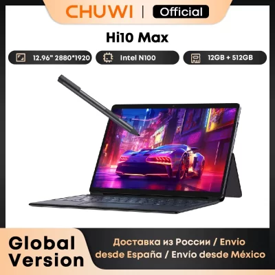 CHUWI 2 In 1 Hi10 Max Tablet PC 12.96inch 2880*1920 Screen N150/N100 Laptop 12GB RAM 512GB ROM Windows 11 Tablets 2.4G/5G WiFi