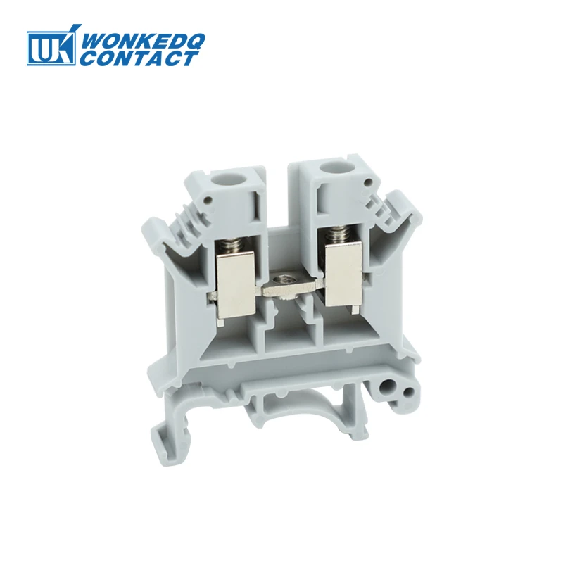 10Pcs UK 6N Screw Feed-through Wire Connector UK 6 mm² Universal Plug Multi-Color Electrical DIN Rail Terminal Block UK6N - Image 6