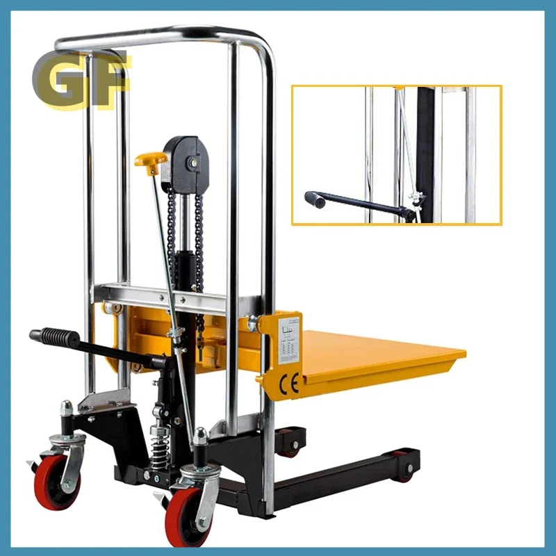 Empilhador hidráulico manual, Carrinho auxiliar, Hand Push, Forklift Light, Caminhão de bagagem, Plataforma multifunções, Ferramentas móveis, PS0485 - Image 5
