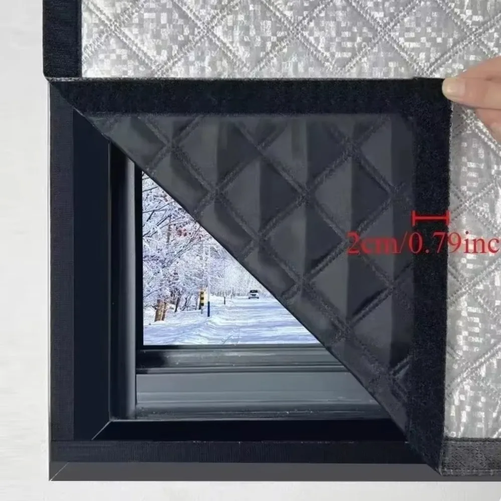 Zipper, Cold Resistant and Heat-insulating Sealed Windows, Warm Winter Curtains, Windproof, Screen Windows, Sun Shading - Image 2