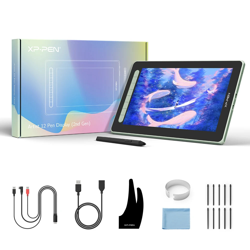 XPPen New Artist 12 Pen Graphic Tablet Monitor Drawing Tablet 127% sRGB 8192 Level with 8 Keys Tilt Support Windows mac Android - Image 6