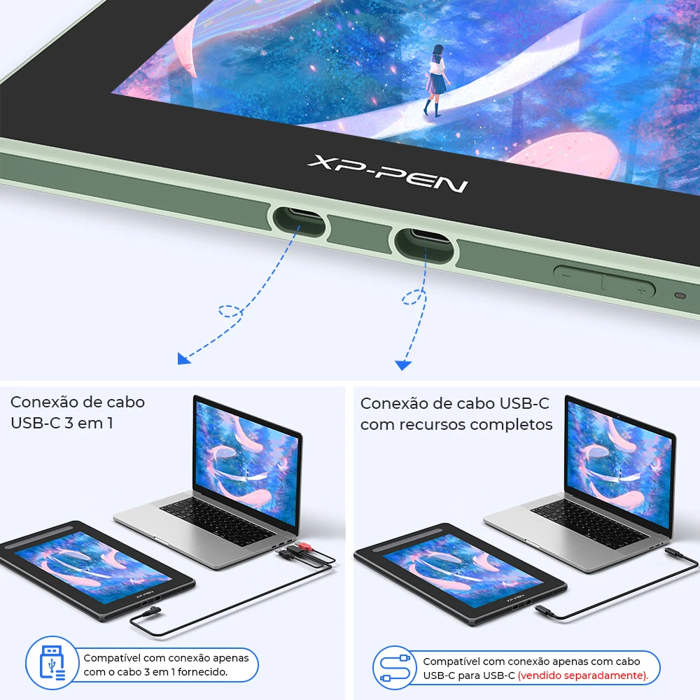 XPPen New Artist 12 Pen Graphic Tablet Monitor Drawing Tablet 127% sRGB 8192 Level with 8 Keys Tilt Support Windows mac Android - Image 4