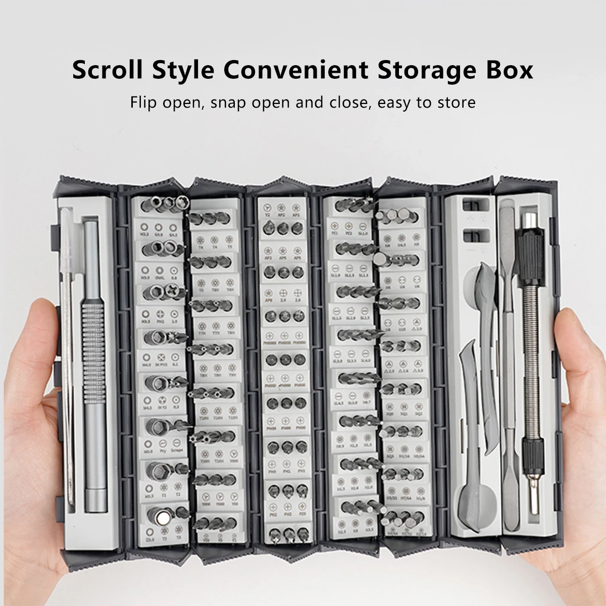 Precision Screwdriver Set for Men, Professional Magnetic Repair Tool Kit, computador, câmera, celular, iPhone, Etc., Presente, 128 em 1 - Image 2