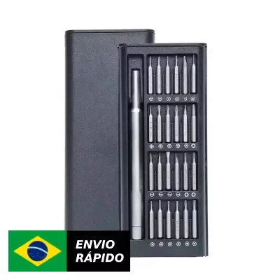 Conjunto de chave de fenda de precisão 28 em 1, chave de fenda magnética profissional , kit de ferramentas manuais para reparo p
