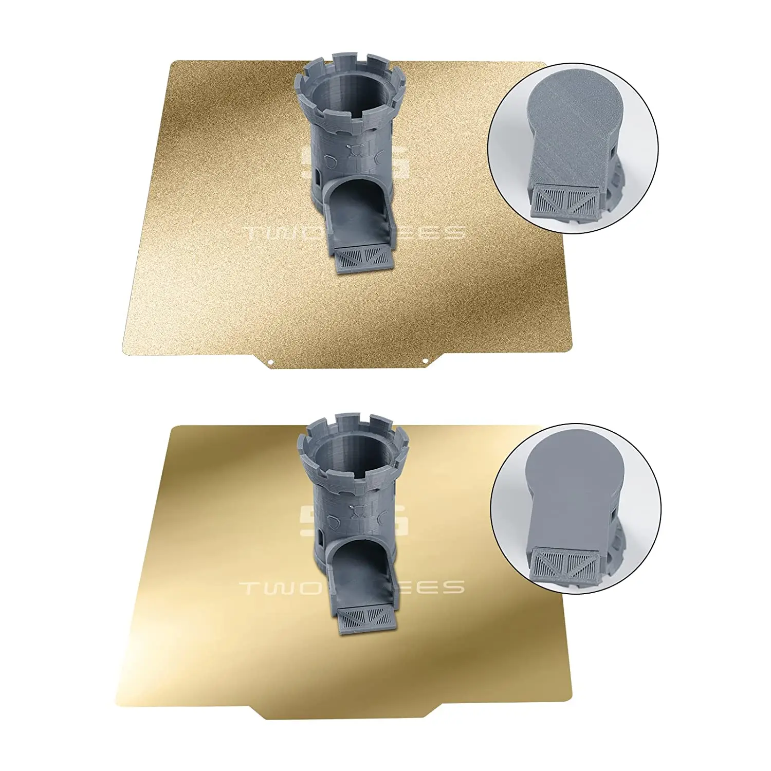 Twotrees Placa de aço de mola PEI de dupla face Twotrees Placa de construção magnética PEI 220/235/310mm cama aquecida Impressora 3D Ender 3 Ender 5 - Image 4
