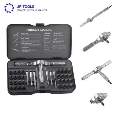 40 em 1 conjunto de chave de fenda magnética diy catraca mini chave de fenda conjunto removível auto-montagem kit de chave de fenda de precisão magnética