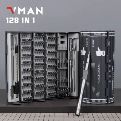 Precision Screwdriver Set for Men, Professional Magnetic Repair Tool Kit, computador, câmera, celular, iPhone, Etc., Presente, 128 em 1