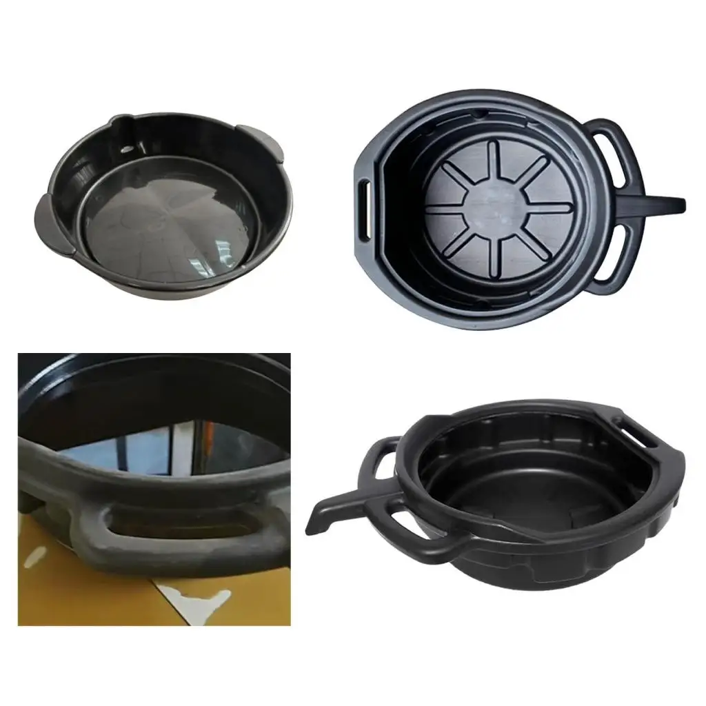 6/8/10l bacia de recepção de óleo mudança de drenagem pan limpeza recipiente de drenagem de óleo à prova de vazamento para carro motocicleta ferramenta de reparo automóvel - Image 2