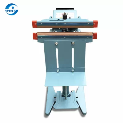 Psf350 psf450 psf650 psf800 máquina de selagem do pedal da série psf semi-automática saco plástico com corpo de alumínio modelo