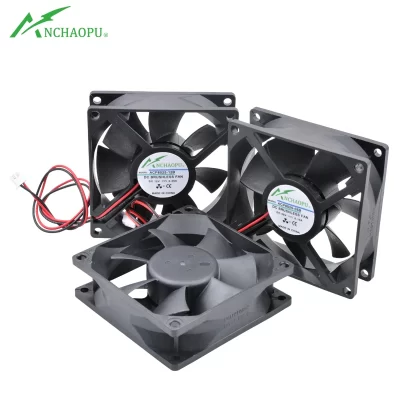 Ventilador ACP8025 8cm 80mm 80x80x25mm DC5V 12V 24V 2 pinos Ventilador de resfriamento adequado para inversor de potência do chassi