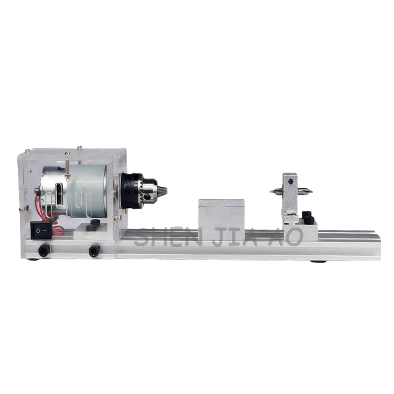 Torno de pérola budista em miniatura, faça você mesmo, máquina de torno para moagem e corte de madeira, contas multifuncionais, ferramenta para trabalhar madeira, dc 24v - Image 3