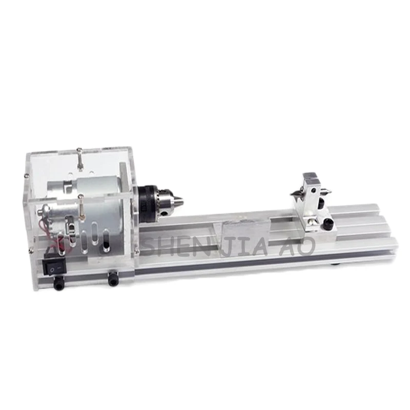 Torno de pérola budista em miniatura, faça você mesmo, máquina de torno para moagem e corte de madeira, contas multifuncionais, ferramenta para trabalhar madeira, dc 24v