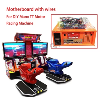 TT Motor Arcade Racing Machine, DIY Kit, Motherboard, Cable Simulator, Arcade, Operado a fichas, Jogo de condução, Super Bike Isle of Man