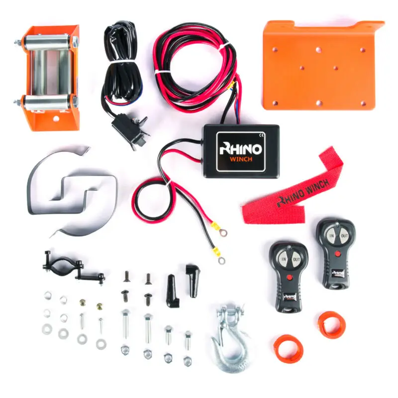 Guincho elétrico, para veículo, 12v, com controle remoto, até 15 kg, com cabo de aço de alta resistência, para trailer atv - Image 3