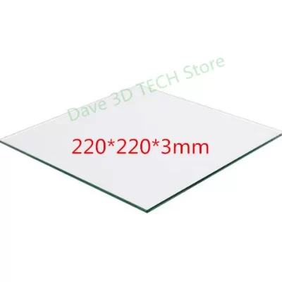 Placa de borosilicato aquecida da cama da placa da construção de vidro da parte da impressora 3d de 220x220mm para a crealidade calorosa da cama mk2/mk3 Ender-3/3s