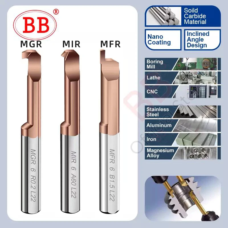 Bb mgr cortador chato para ranhurar carboneto revestido mini torno interno ferramenta de torneamento fresa interna mvr mfl mgl - Image 5
