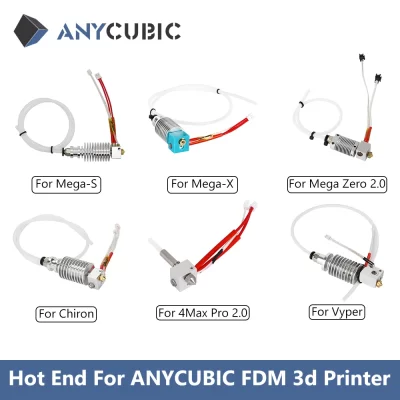 ANYCUBIC Peças de impressora 3d Cabeça de impressão Hot End para Mega S, Mega X, Chiron, Vyper Kobra 2 Max Kobra 2 Pro FDM Impressora 3D