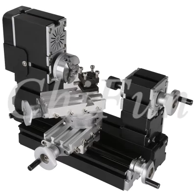 Zhouyu-Mini Metal Torno De Fiação, Grande Poder, 12000r/min, Motor 60W, Ferramentas DIY, TZ20002MR