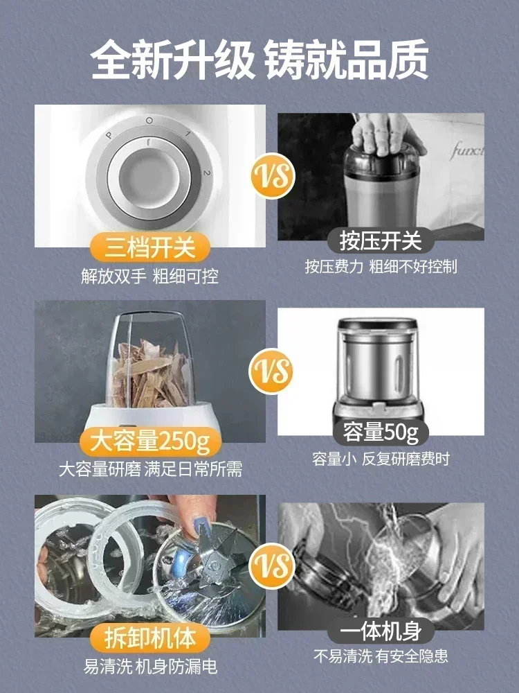 Processadores de alimentos moedor elétrico automático pequeno moedor de cozinha casa elétrica máquina manteiga amendoim casa máquina manteiga gergelim - Image 5