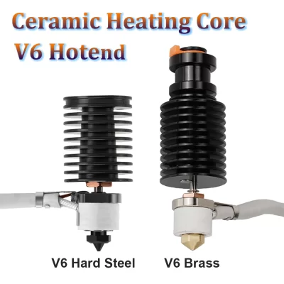 24v e3d v6 hotend para voron 0.1/0.2/2.4 v6 garganta bimetálica cabeça de impressão de núcleo de aquecimento cerâmico para impressora 3d prusa ender 3 cr10 mk3s