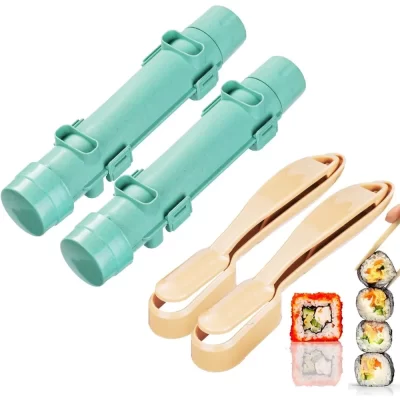 Kit de fazer sushi, máquina de fazer sushi, ferramentas para fácil cozinhar sushi, kit de sushi para iniciantes