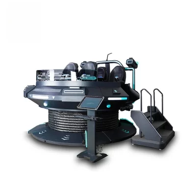 Equipamento de diversões para salão de experiência VR Grande console de jogos interativo somatossensorial UFO cósmico Assento de entretenimento comercial