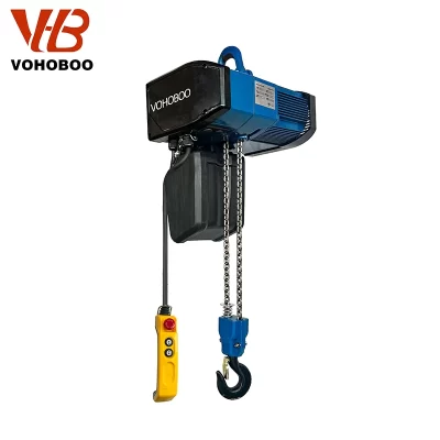 2025 New Product HH-A Type European Electric Chain Hoist with Pendant and Bottom Hook
