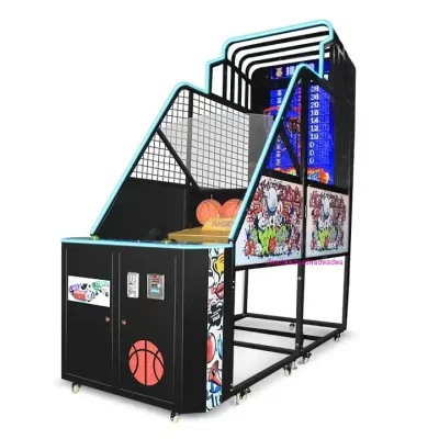 Máquina eletrônica de jogo de arcade de basquete de rua operada por moedas