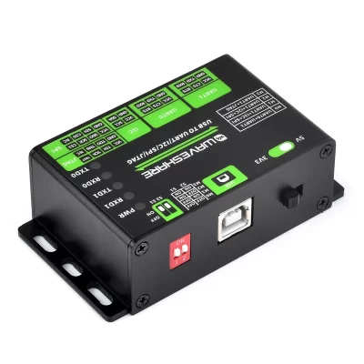 Conversor Waveshare USB para UART/I2C/SPI/JTAG, suporta múltiplas interfaces, compatível com 3,3 V e 5 V, vários sistemas