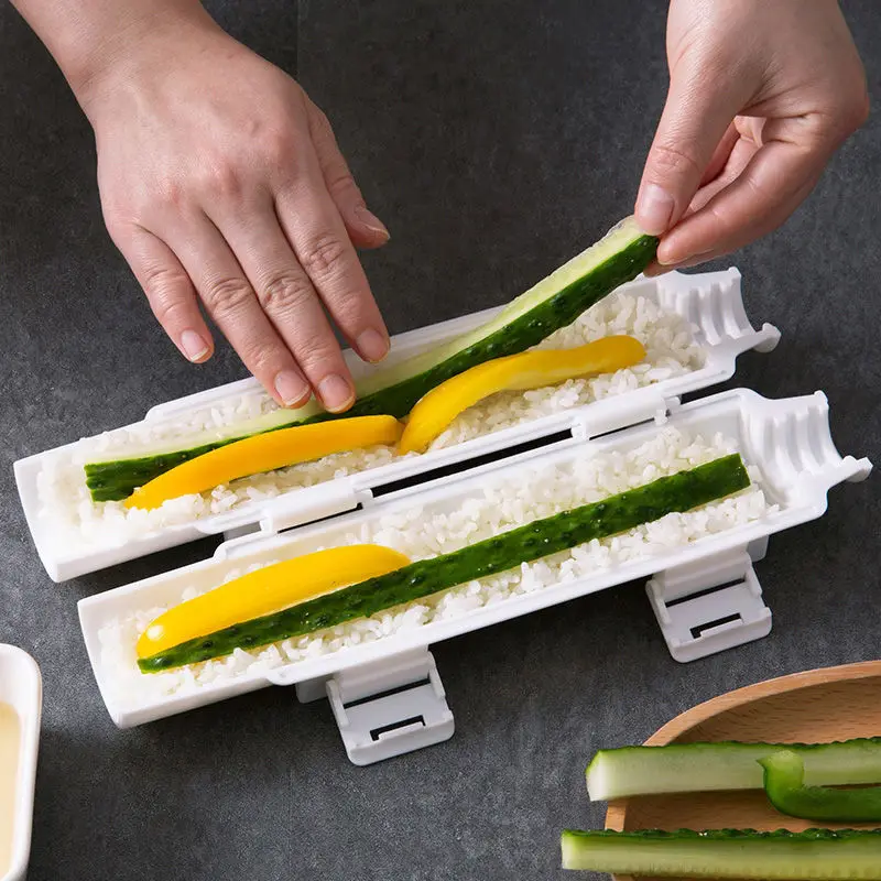 DIY Sushi Making Machine Sushi Maker Sushi Tool Quick Sushi Bazooka Japonês Rolled Rice Meat Mold Cozinha Bento Acessórios - Image 2