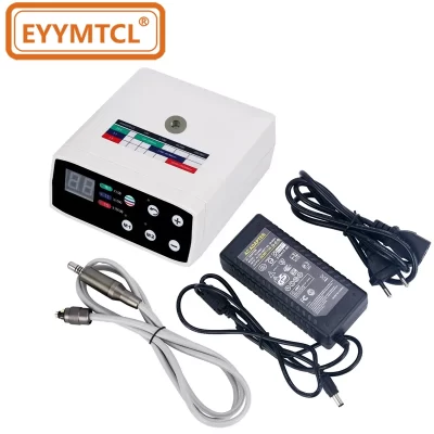 Eyy dental elétrico sem escova led micro motor 2/4 furos micromotores 1:1/1:5 fibra óptica led contra ângulo handpieces de baixa velocidade