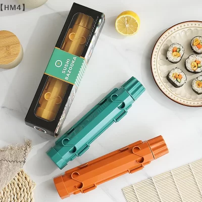 、1hm4 vaudiy cilindro sushi que faz a máquina rápida sushi bazooka laminado arroz carne molde bola de arroz molde cozinha bento acessórios