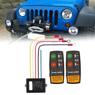 Guincho inteligente elétrico 24V 12V à prova d'água sem fio para caminhão de reboque ATV