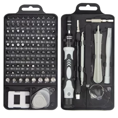 Conjunto de chave de fenda de precisão 115 em 1 final para eletrônica, pc, laptop, telefone, macbook, kit de ferramentas profissionais para cada tarefa