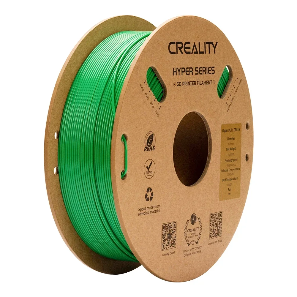 Filamento Creality Hyper PETG 1,75 mm de alta velocidade 30-600 mm/s 1 kg/carretel Precisão do filamento Hyper PETG ± 0,03 mm para impressora 3D K1 Max - Image 2
