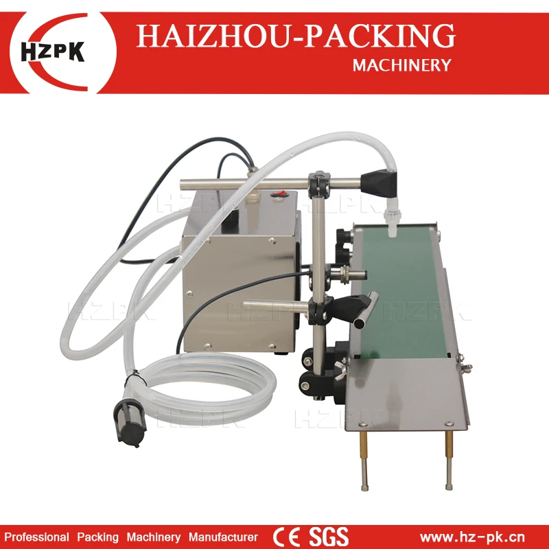 HZPK-Máquina de enchimento elétrica do óleo do tampo da mesa, controle digital, volume pequeno, garrafa plástica, água, cosmético, líquido, óleo, com transporte, auto - Image 2