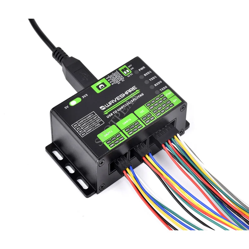Conversor USB para UART/I2C/SPI/JTAG compatível com circuitos de proteção múltiplos de 3,3 V e 5 V suporta múltiplas interfaces - Image 2