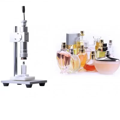 Manual de perfume máquina tampando ferramentas crimper capper metal fragrância boné imprensa fragrância spray colar anel presser