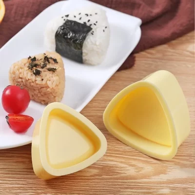 Acessórios de cozinha Máquina triangular de sushi Onigiri Rice Ball Bento Mold