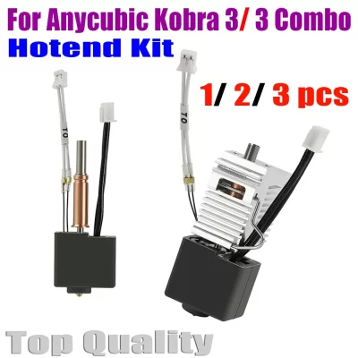 Kit hotend para anycubic kobra 3 combo termistor aquecedor cartucho cabeça de impressão acessório para k3 combo dissipador de calor de extremidade quente é opção