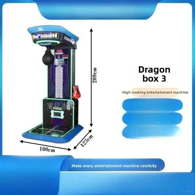 Máquina de boxe de hegemônia boxer, evento comercial em grande escala, hercules batendo, console de jogo, medição de força, ventilação, dragão