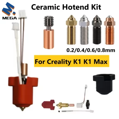 Para creality k1 hotend k1 max bocal kit cerâmica bloco de aquecimento extrusora alta velocidade para creality k1 hot end