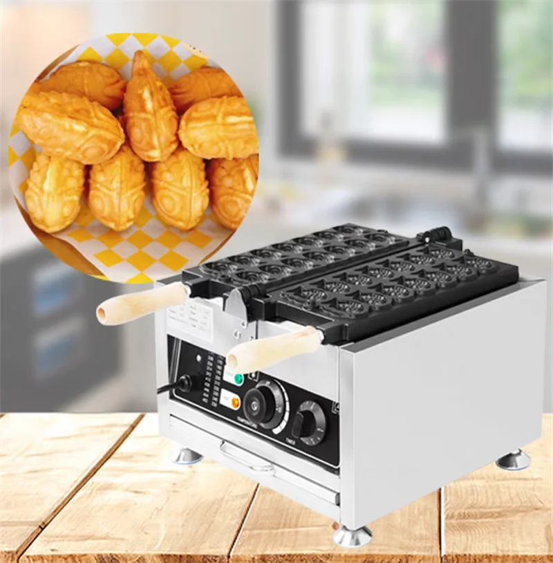 Máquina comercial de waffle de peixe, antiaderente, boca fechada, máquina de waffle de peixe, coreano, em forma de peixe, sanduíche, equipamento de bolo, venda quente - Image 2